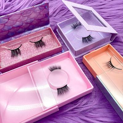 China Tstory Natural Curl Most Popular Short Corner Lashes 3D Artificial Mink Half Lashes With Packaging Silk Lashes Custom Half Eyelashes for sale