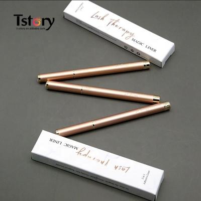 China Lashglue Waterproof Vegan Bestselling Tstory Magic Rose Gold Pink Eyeliner Glue Waterproof Adhesive Magnetic Pen for sale