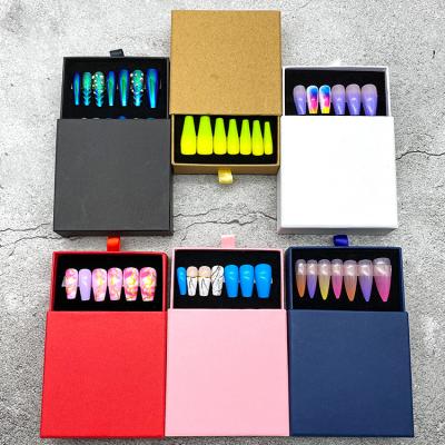 China 2021 Meaterial Tstory Eco-Friendly New Arrival Luxury Coffin Nails Long Presser 