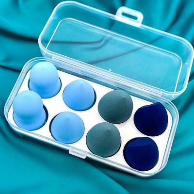 China Wholesale Soft and Elastic Silicone Green-Blue Latex Wholesale New Style Tstory Makeup Sponge Blow Free Set for sale