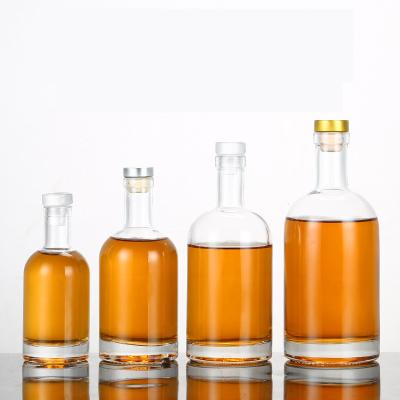 China Beverage Liquor Vodka Wine Cider Glass Bottle 100ml, 200ml, 375ml, 500ml, 1000ml for sale