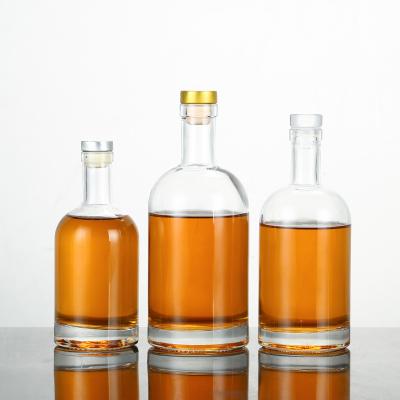 China High Quality 100ml, 200ml, 375ml, 500ml, 1000ml Beverage Liquor Vodka Wine Cider Glass Bottle for sale