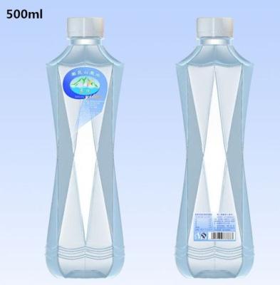 China Package 500ml Water Bottle Beverage Juice Mineral Milk , Milk Tea Bottle PET Different Shapes for sale