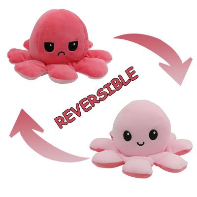 China Reversible New Arrival Octopus Animal Doll Reversible Stuffed Plush Toy Pillow Gift Wholesale for sale