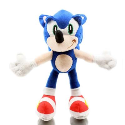 China 2023 Plush Sonic Plush Figure Toy 28CM The Hedgehog Plush Children Girls Sit Gift Wholesale for sale