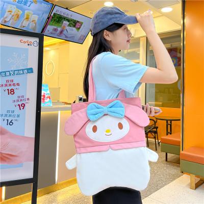 China 2023 Cute KT Cat Student One Shoulder Bag Kuromi Space Girl Kawaii Handbag Cartoon Canvas Tote Bag New Arrival Power Saver Large for sale