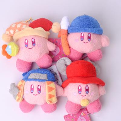 China 12cm Kirby Plush Toys Keychain Children Toy Cute Pink Kirby Keychain Car Women Keychains Pendant Key Chain Toys Gifts for sale