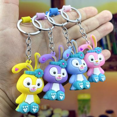 China New Arrival StellaLou 23 Cartoon Keychain Anime Pendant PVC Rubber Car Ornaments Backpack Key Chain Cute Pendant Custom Logo for sale