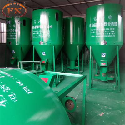 China Livestock farm 3 ton feed mixer machine / poultry feed and animal feed mixer grinder grinder mixer / pig heater mixer for sale