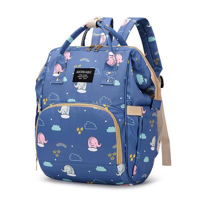 China Customized Maternity Maternity Bag Baby Carrier Diaper Backpack Camouflage Oxford Mum Bags Wet Waterproof Mom Manufacturer for sale