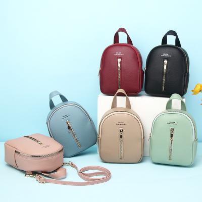 China Wholesale Fahion Waterproof PU Leather Backpack Multifunctional Mini Shoulder Travel Women Backpacks Girls Small for sale