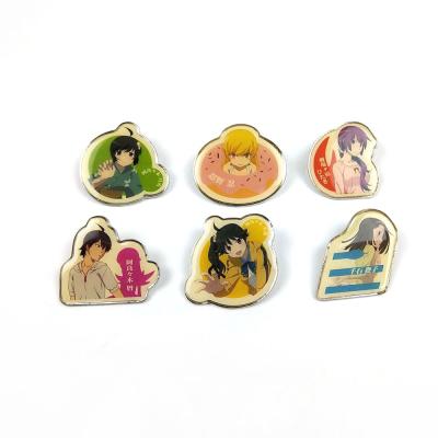 China Alto padrão Offset Impresso Cartoon Lapel Pins ODM / OEM para evento à venda