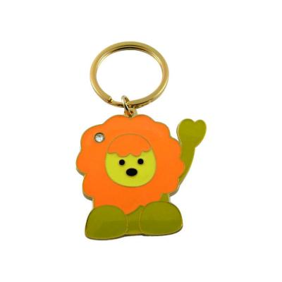 China Animal  Custom Metal Keychains Vendor Promotional Cute Cartoon Key Ring Bespoke for sale