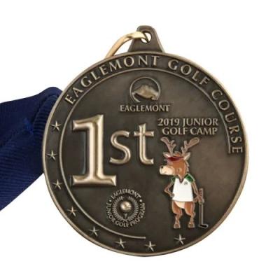 China 2.75″ Premium Zinc Alloy Golf Medal Customized For Golf Course for sale