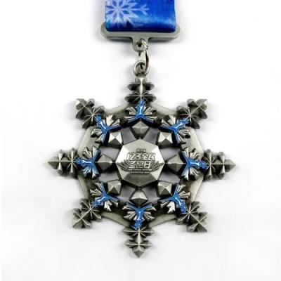 China Embossed 3D Die Cast Medal Stunning Design Winter Run Medal for sale