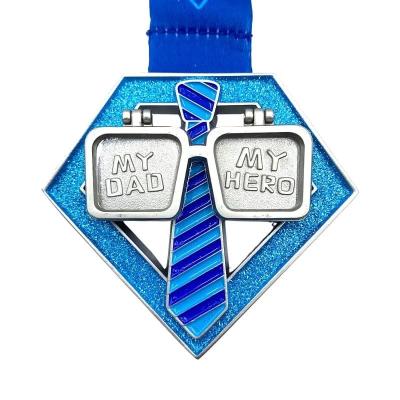 China Personalised Father’S Day Holiday 10K Custom Running Medals Events Finisher Awards for sale