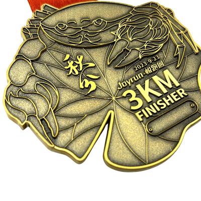 China 3KM Finisher Soft Enamel Medal Souvenir Award / Halloween Award Medals for sale