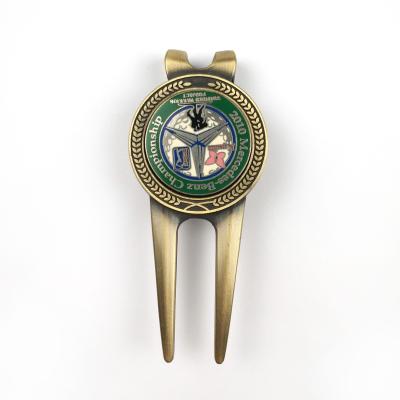 China Professional Golf Fork Custom Divot Tools Promotion Golf Club Art Gifts for sale