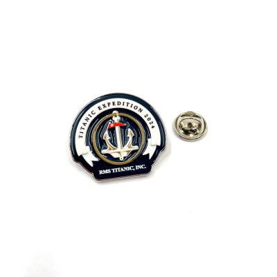 China Custom Titanic Soft Enamel Lapel Pin Perfect for Movie Enthusiasts and Collectors for sale