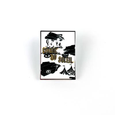 China Custom Zink Alloy Soft Enamel Lapel Pin Badge met Offset Printing en Epoxy Coating Te koop