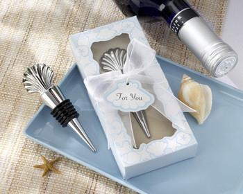 China Elegant Silver Shell Wine Stopper For Stylish Preservation for sale