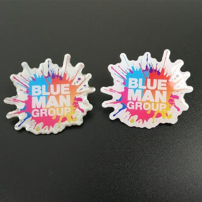 China Blue Man Group Color Splash Lapel Pin Perfect for Fans and Collectors of the Iconic Performance Group for sale