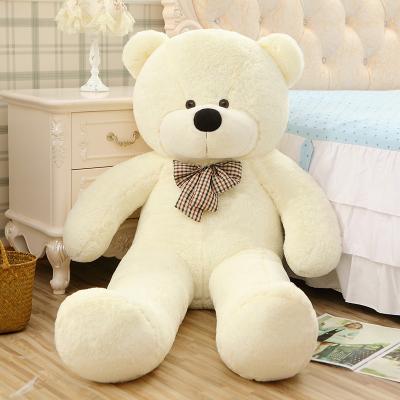 China Plush Hot Sale Cute Bear Plush Pillow Birthday Gift  White Soft Stuffed Animal Big Teddy Bear Toy for kids for sale