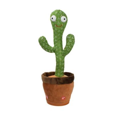 China 1-15 Years Hot Sale  Electric Music stuffed Cactus  Sing Talk Dancing Vocalization Carving Cactus Plush Toys for sale