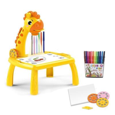 China Eco-friendly Material Wholesale Board Projector Children Educational Draw Set Diy  Table Doodle Writing Custom Robot Art Drawing Toy for sale