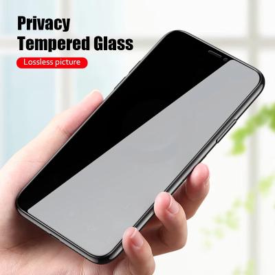 China Anti Oil Anti Spy Privacy Screen Protector For iPhone 13 12 11 PLUS 6S 13mini pro Max Tempered Glass For iPhone XS max XR 7 8 for sale