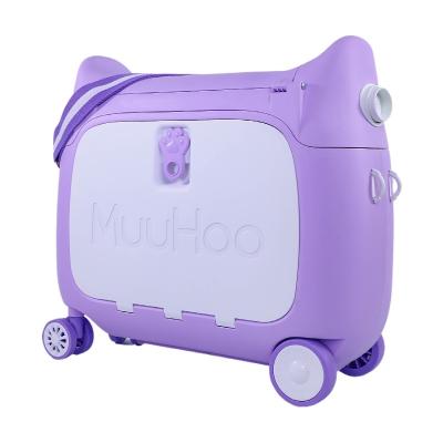 China New Design Cute Children's Cute Children's Luggage Storage Box Baby Suitcase Child Travel Gift Box Can Sit Or Slide for sale