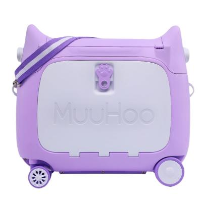 China New Design Cute Children's Cute Children's Luggage Storage Box Baby Suitcase Child Travel Gift Box Can Sit Or Slide for sale