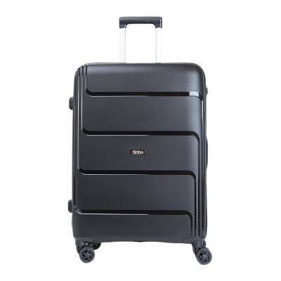 China Fashionable Hand Travel Koffer Suitcase Luggage Sets Style 3pcs Expandable Designed Material Type Spinner Luxury Black Color Unisex Lock for sale