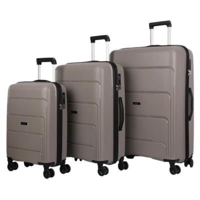 China 2021 High Quality PP Suitcase Hand Held Suitcase Luggage Trolley Super Light Large Capacity Suitcase Factory Wholesale for sale