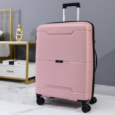 China Lowest PP Rate Colorful Hard Case Trolley Designer PP Travel On Sale Luggage Bags for sale