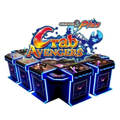 China Adjustable Win Rate Ocean King 3 Plus Crab Aven9ers Fishing Game Machine Fish Game Table 10 Player High Standing Game Machine for sale