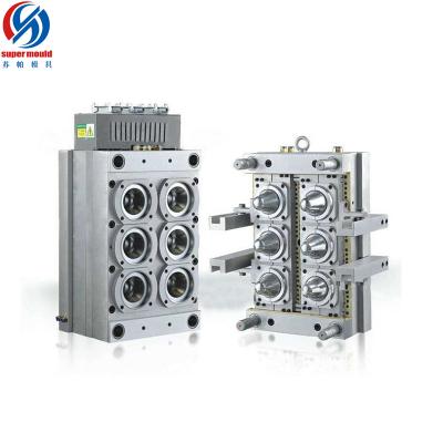 China Hot Sale 6 Cavity Steel Pin Valve Hot Runner PET Preform Mold for sale