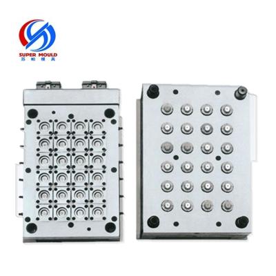 China Steel Different Size Plastic Injection Capsule Mold, Flip Top Cap Moulds, 16 Cavities Cold Runner Cap Mold for sale