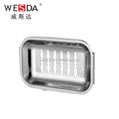 China WESDA Sustainable HOT Selling Polished Stainless Steel Soap Dish Holder For Shower for sale