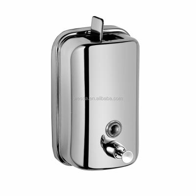 China Double Soap Dispenser WESDA Capacity (500ml, 800ml, 1000ml) Reliable Direct Horizontal Wall Mounted Liquid Soap Dispenser - 304 Grade Stainless Steel for sale