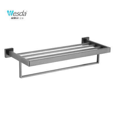 China NEW WESDA 2022 Modern Towel Rack For Bathroom 304 Stainless Towel Rack Wall Mounted for sale