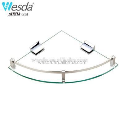 China Wesda High Quality Null Wall Bathroom Tempered Glass Shelves C020 for sale