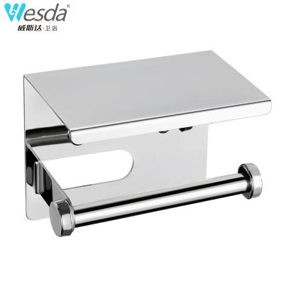 China Modern wesda 304 stainless steel washroom toilet paper towel holder phone bracket holder for sale