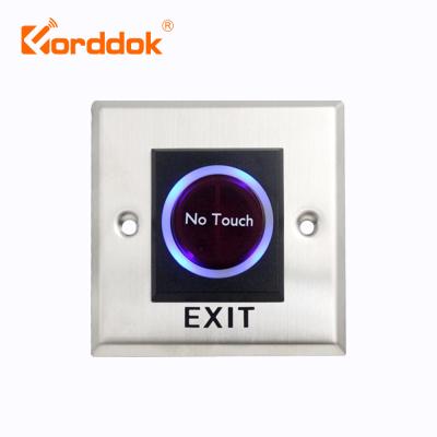 China infrared sensor switch to open no touch exit button 86*86mm for sale