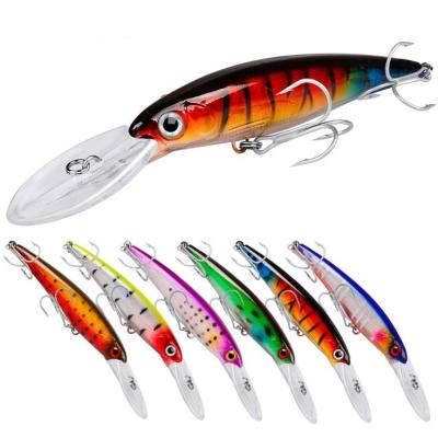 China ABS Plastic SNEDA 11.5cm/33.4g Big Floating Minnow Lure ABS Plastic Bait Factory Wholesale Bass Lure for sale