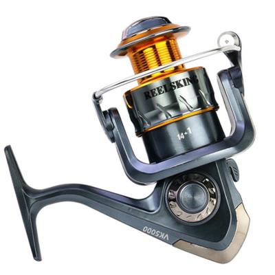 China Aluminum Alloy G-Ratio High Speed ​​Spinning Fishing Reels 5.5:1 Bait Ply Rocker Wheel Carpa Molinete de pesca for sale