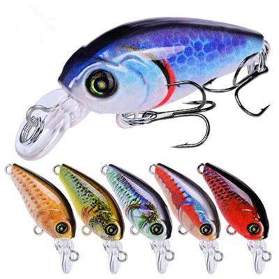 China Ready to Board PESCA Fishing Lures Crank Wobbler 47mm 3.3g Crankbaits for Fishing Tackle Hooks 3D Printing Artificial Hard Groundbaits for sale