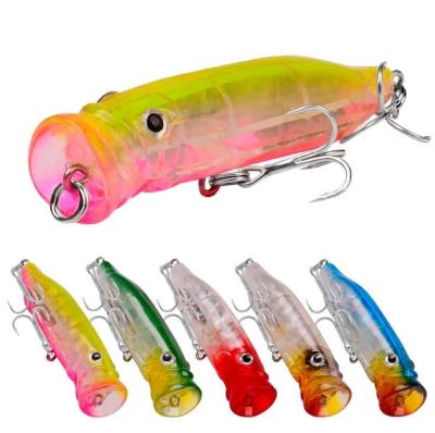 China SNEDA 70mm 9G Topwater Lure Snap Sea Fishing Lure Top Plastic Water Baits Strong Treble Hook Temptation Lures for sale