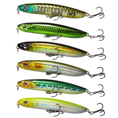 China Promotional ABS Hard Pencil 9.5cm/18g PESCA Wobblers Vibration Fishing Lure Plastic Fishing Lures With Hook for sale