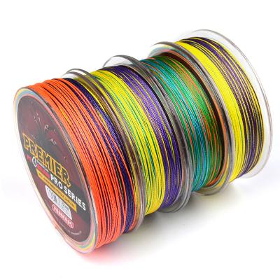 China New Strong Strength Level Fishing Line 100M PE 6-100LB Mixed Braided Strong Line Super 5 Color Sea Japan Sink Fishing Line Carp Fishing for sale